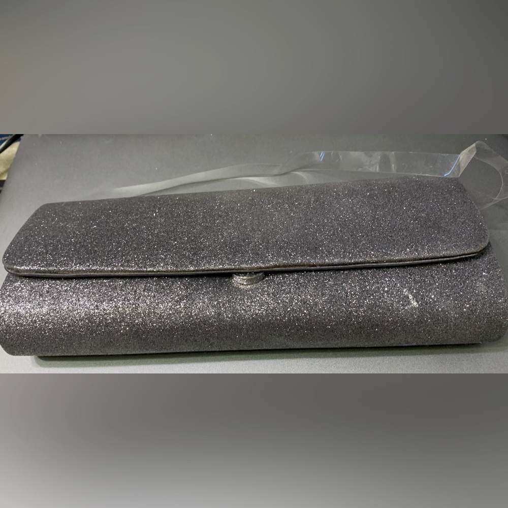 Sparkling Silver Clutch Purse